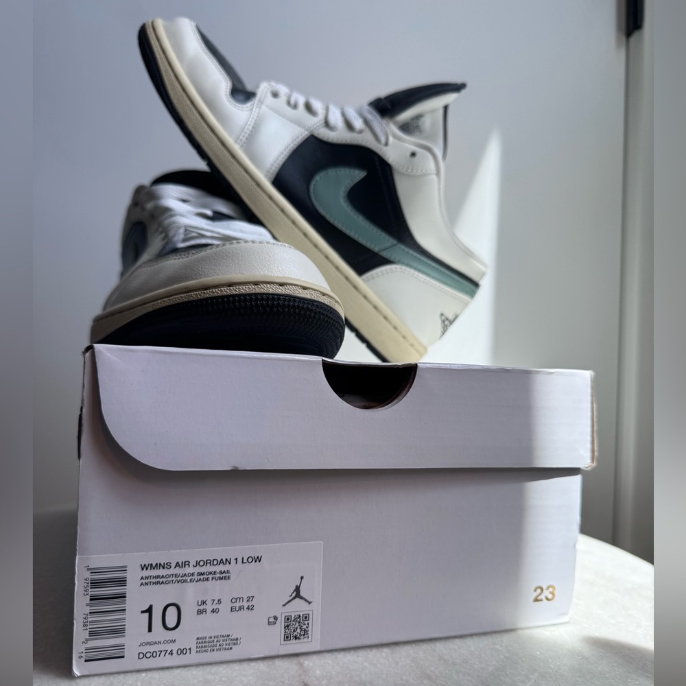 Nike Women’s Air Jordan 1 Low White Black Teal